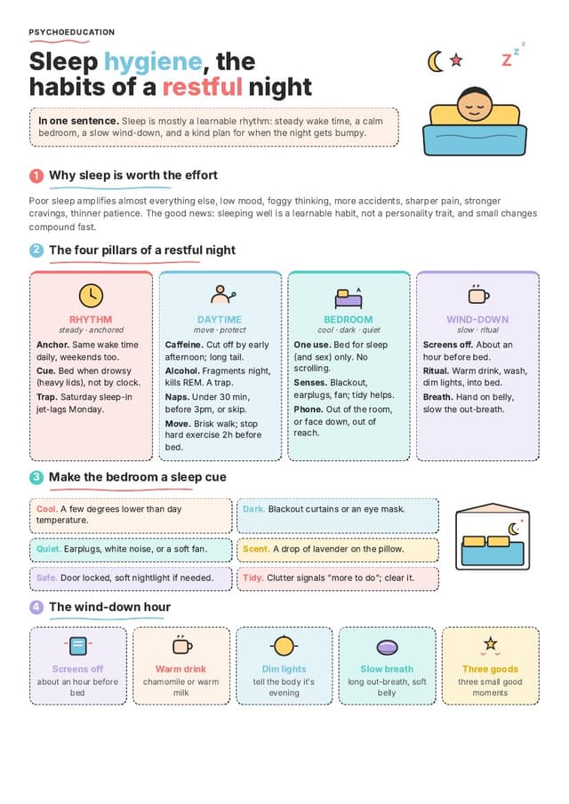 Sleep hygiene