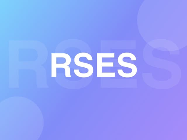 RSES: Rosenberg self-esteem