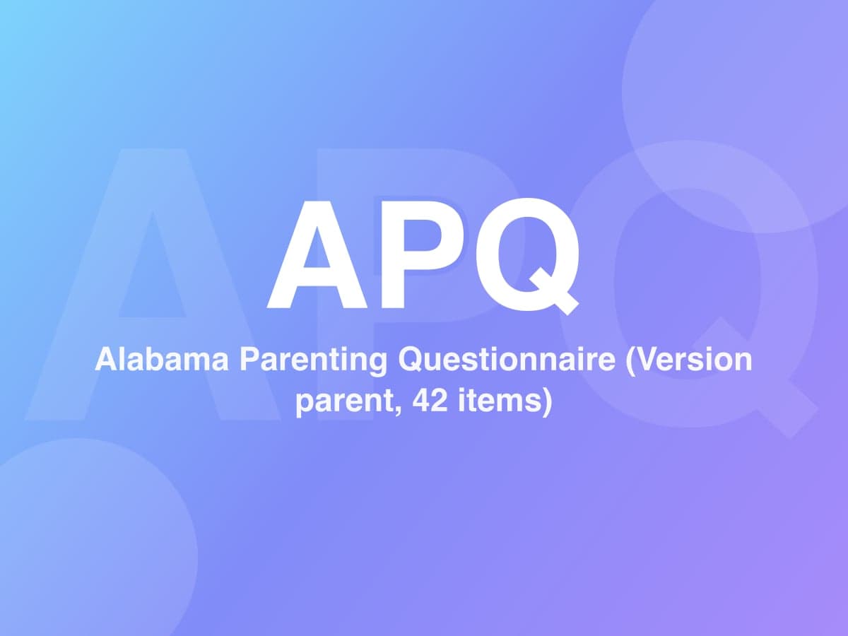 Alabama Parenting Questionnaire