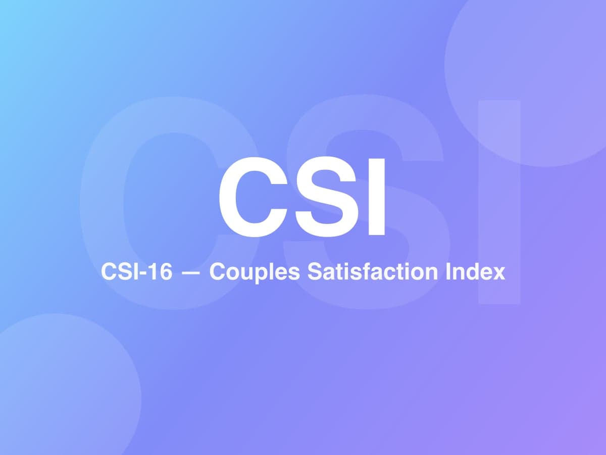 Couples Satisfaction Index (CSI-16)