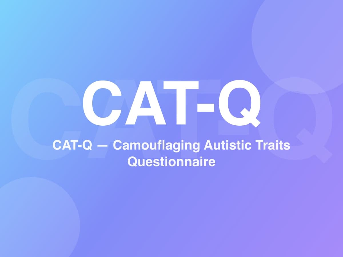 Camouflaging Autistic Traits Questionnaire