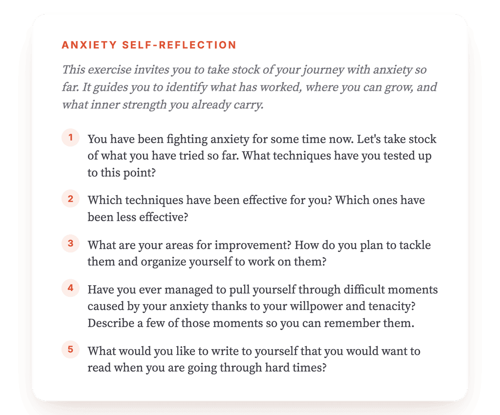 My Fight Against Anxiety: A Structured Clinical Exercise