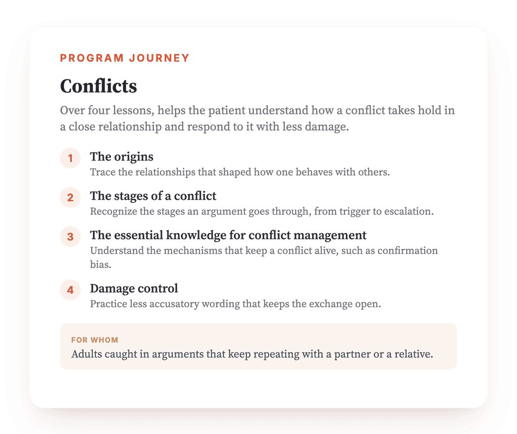 Conflict in Romantic Relationships: A Psychoeducation Program