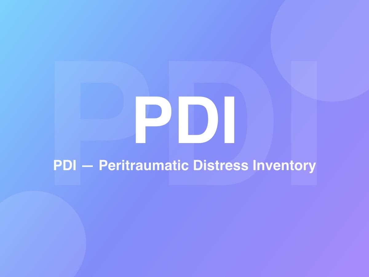 Peritraumatic Distress Inventory (PDI) - Versione Italiana