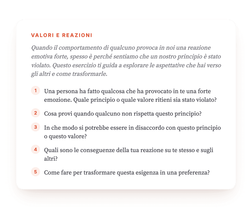 Esigenze rigide e preferenze: un esercizio clinico guidato