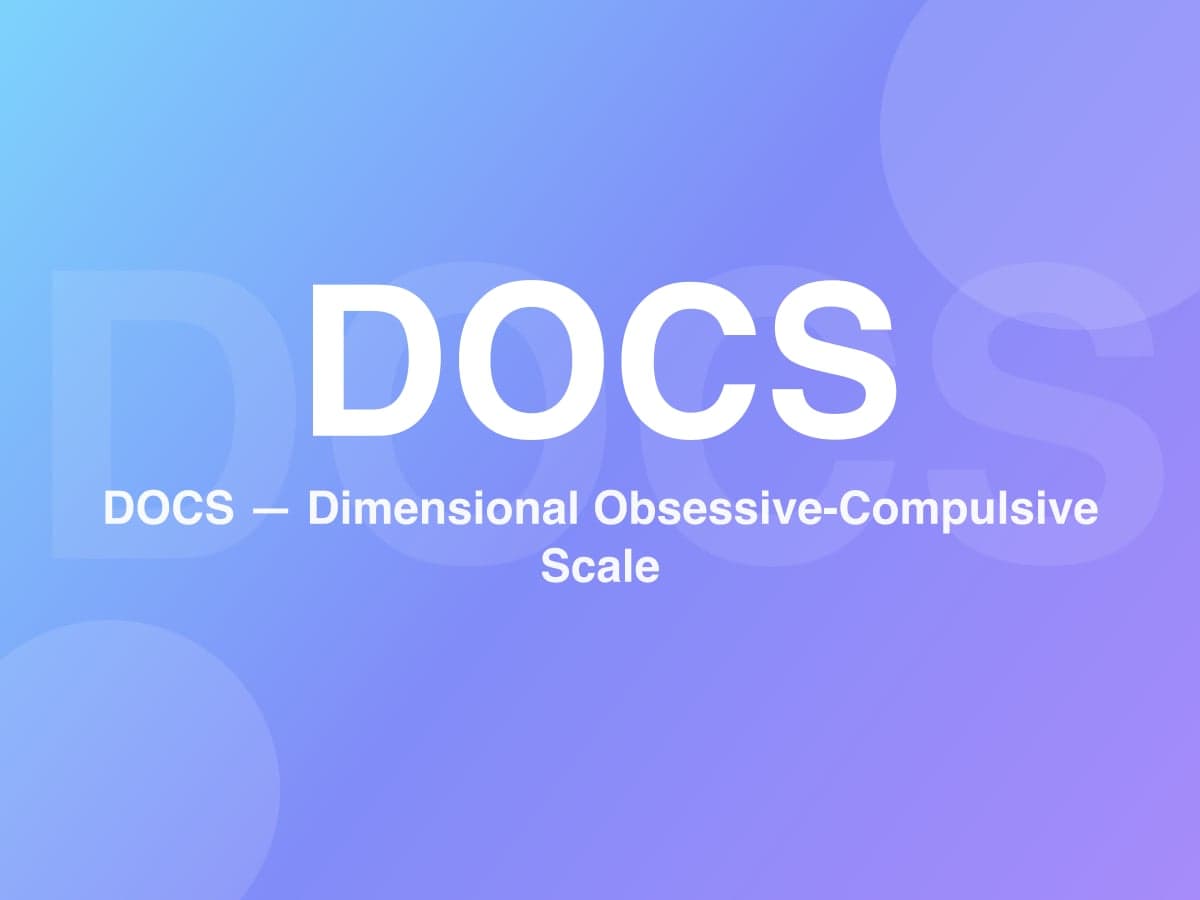 Dimensional Obsessive-Compulsive Scale