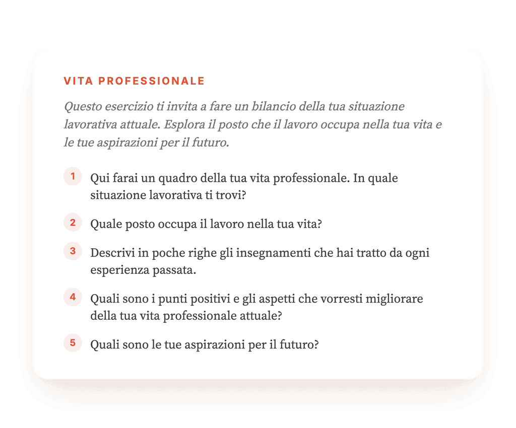 La vita professionale del paziente: uno strumento clinico