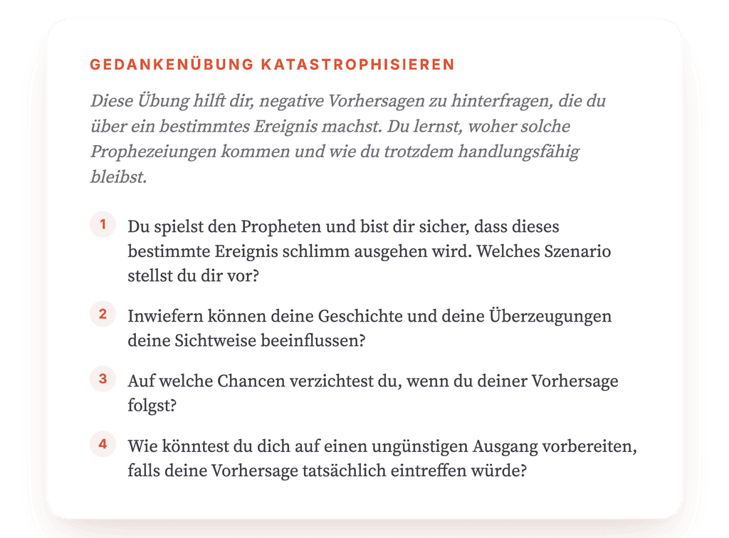 Wahrsagen als kognitive Verzerrung therapeutisch bearbeiten