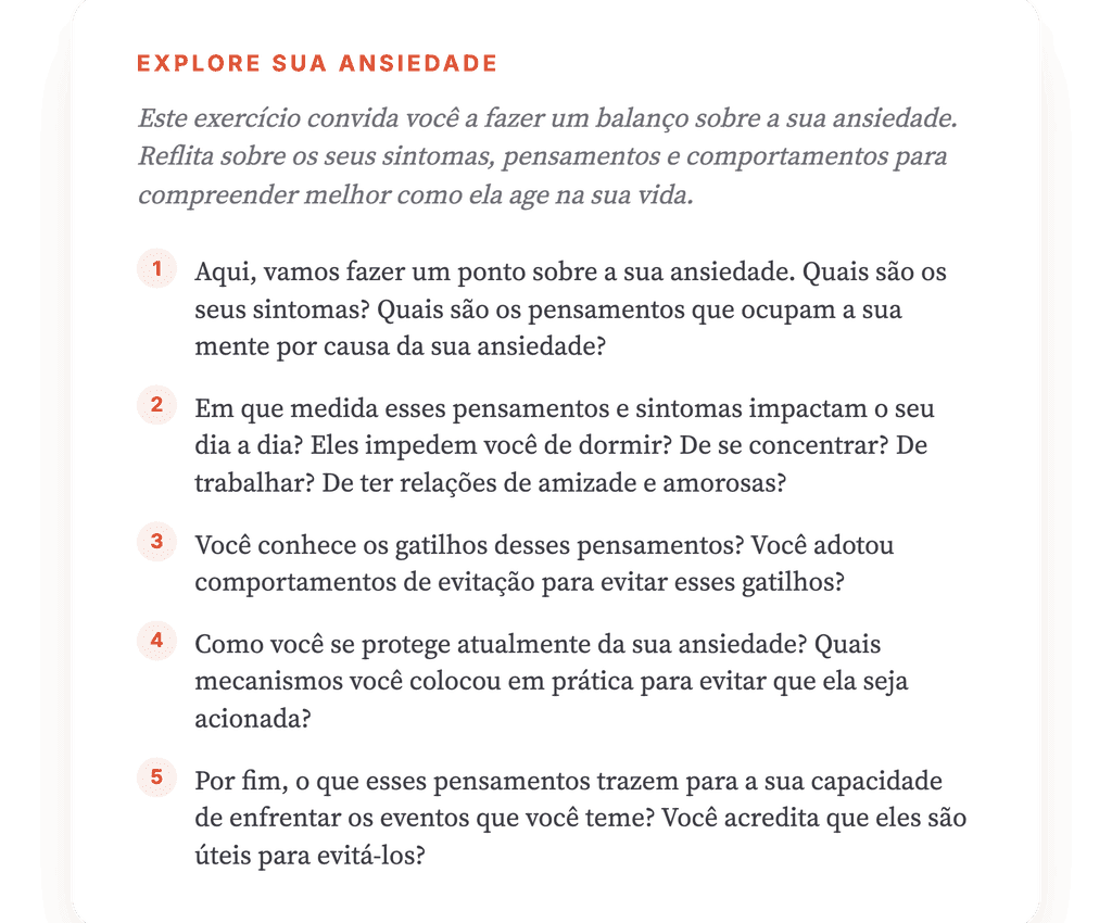 Minha Ansiedade: Exercício Clínico para Trabalhar em Sessão