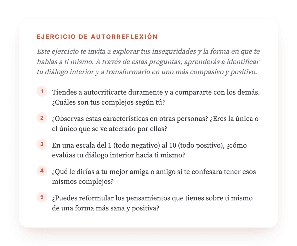 Me comparo constantemente: ejercicio clínico para la autocrítica
