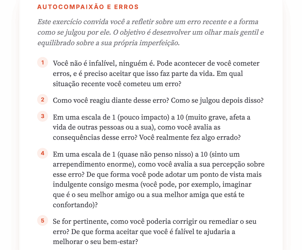 Cometi um Erro: Exercício Clínico para Trabalhar a Autocrítica