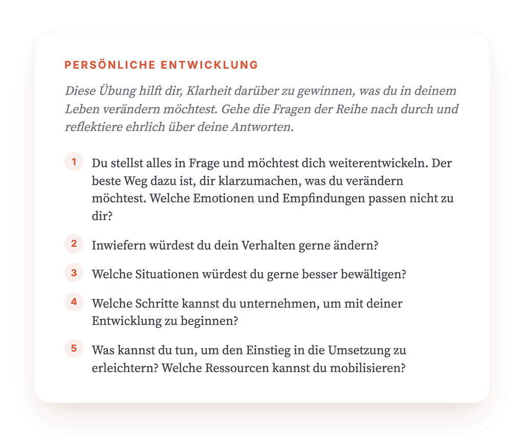 Entwicklungsachsen klären: geführte Übung für die Therapie