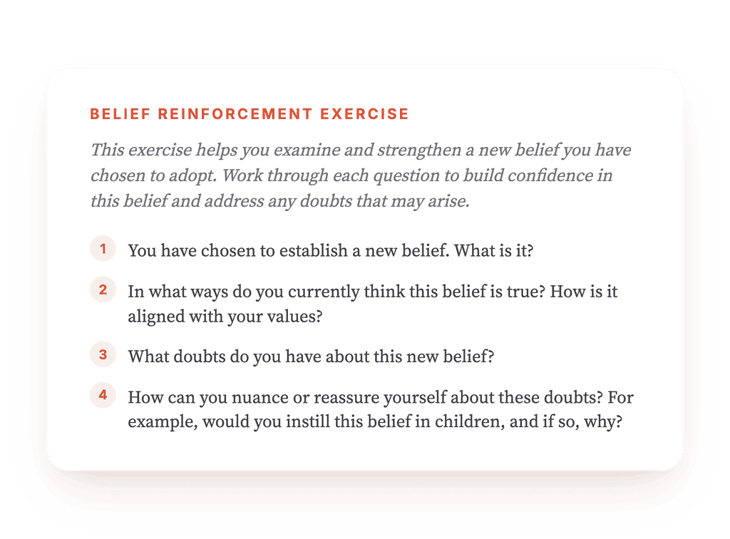 Reinforcing a New Core Belief: A Guided CBT Exercise