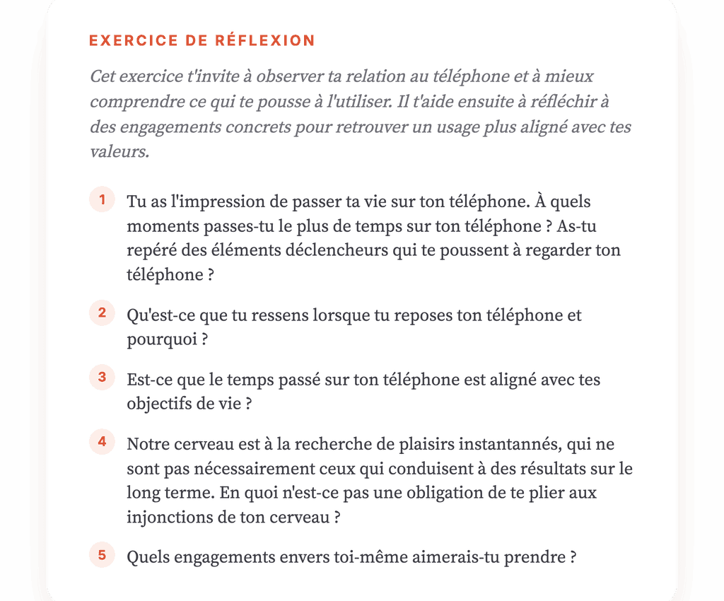 Usage excessif du téléphone : un exercice clinique guidé