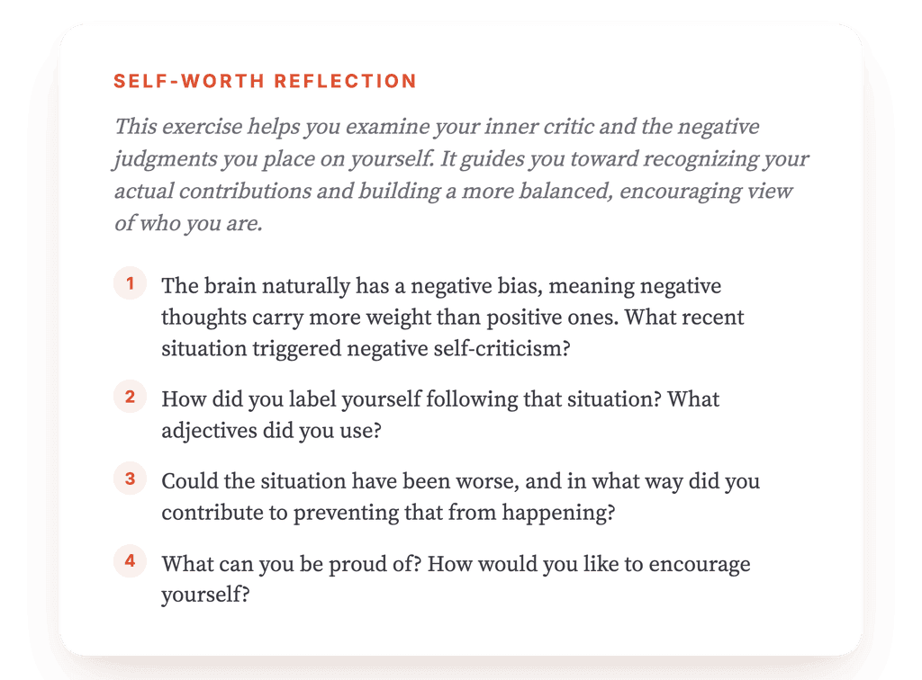 Self-Criticism and Negativity Bias: A Clinical Exercise