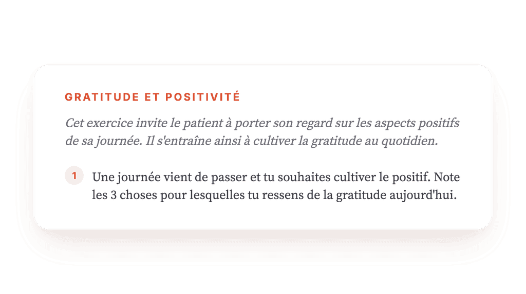 Gratitude quotidienne : exercice clinique pour cultiver le positif
