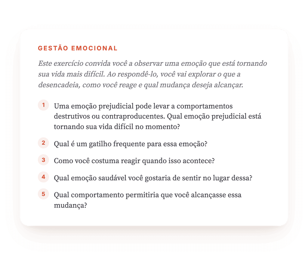Emoções não saudáveis: da identificação à mudança de comportamento