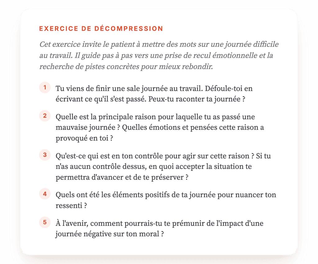 Mauvaise journée au travail : exercice guidé de régulation