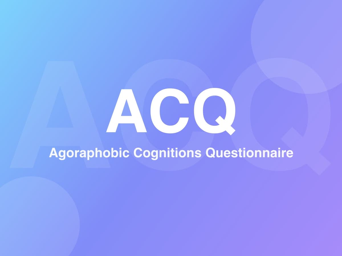 Agoraphobic Cognitions Questionnaire