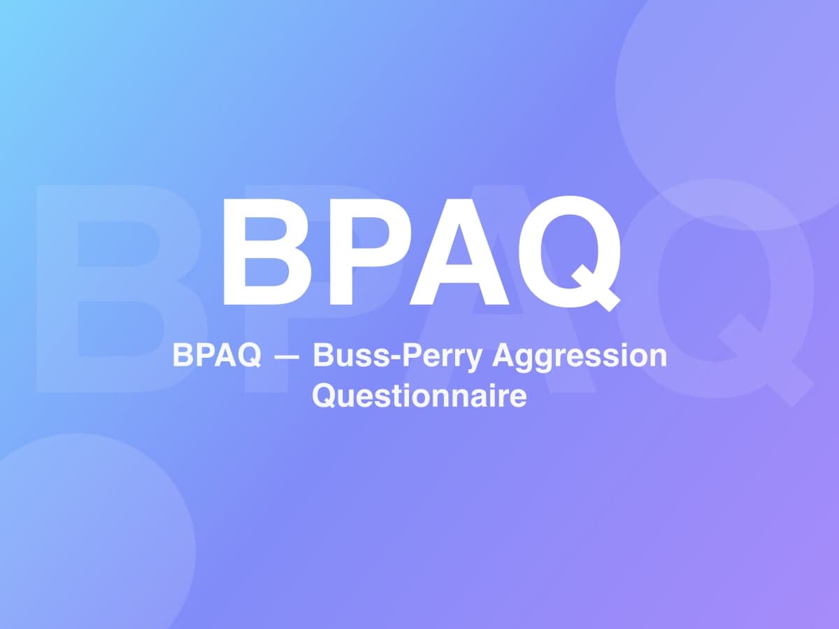 Buss-Perry Aggression Questionnaire