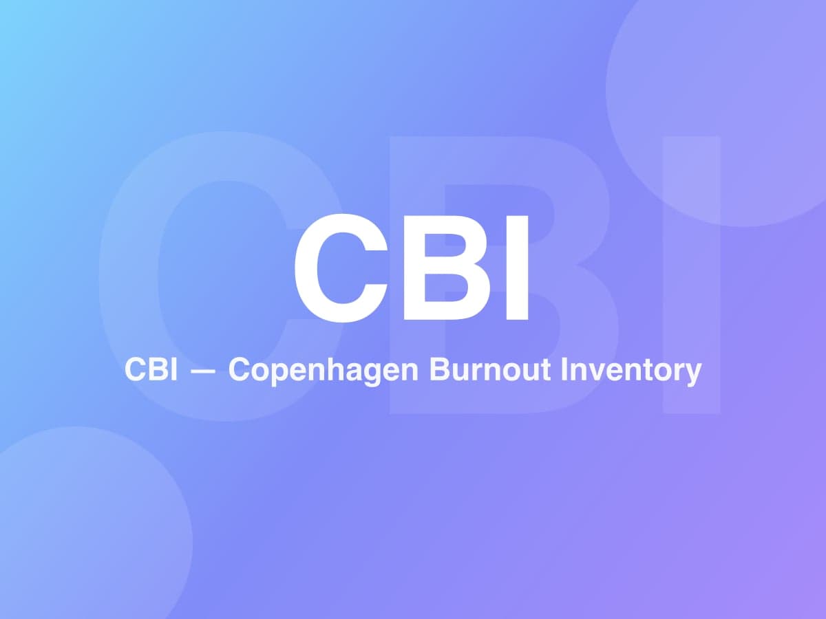Copenhagen Burnout Inventory