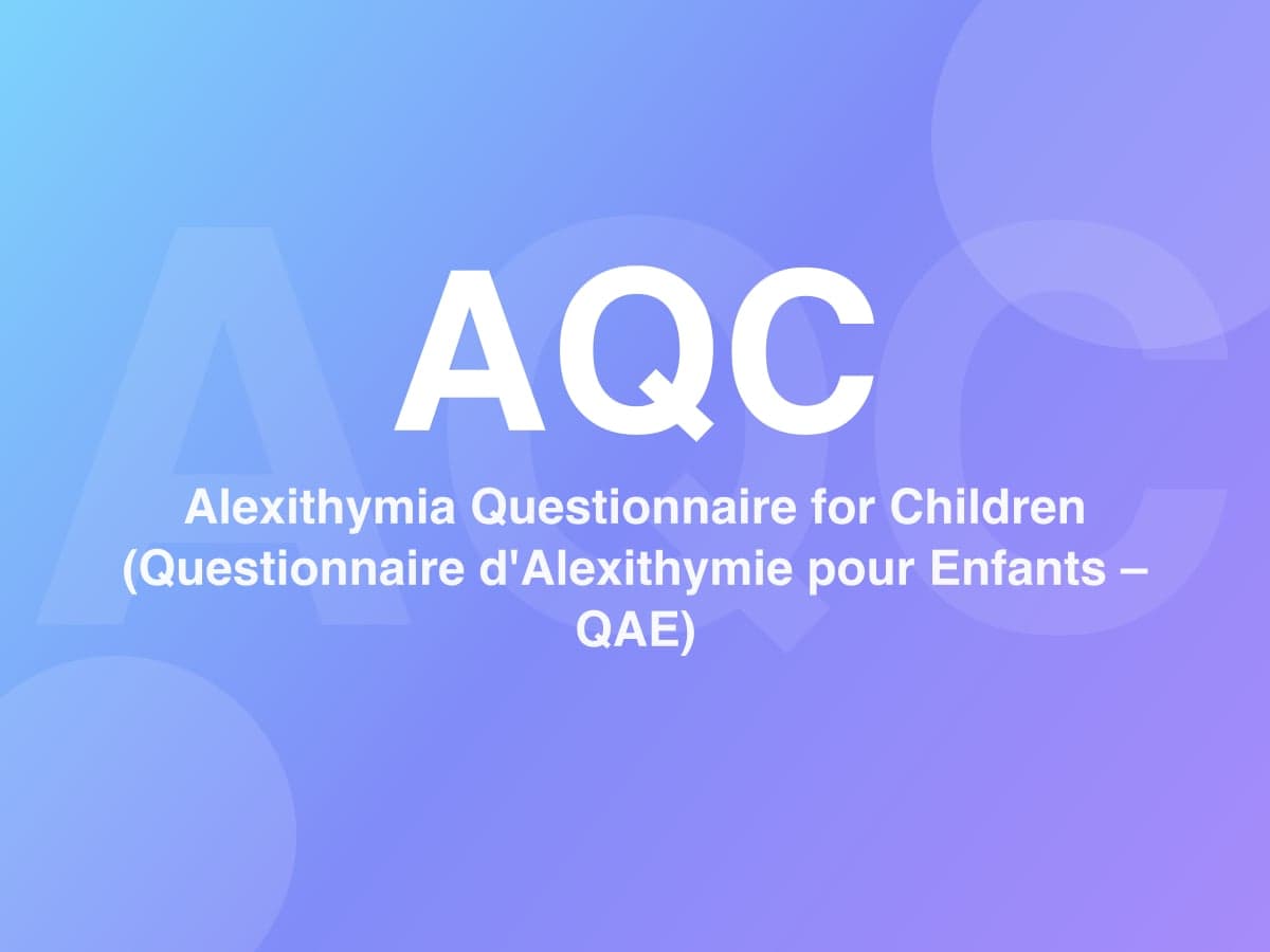 Alexithymia Questionnaire for Children