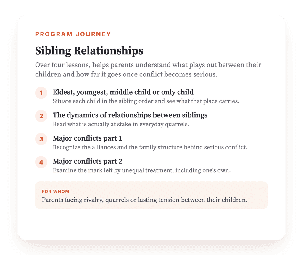 Sibling Relationships and Birth Order: A Parent Program