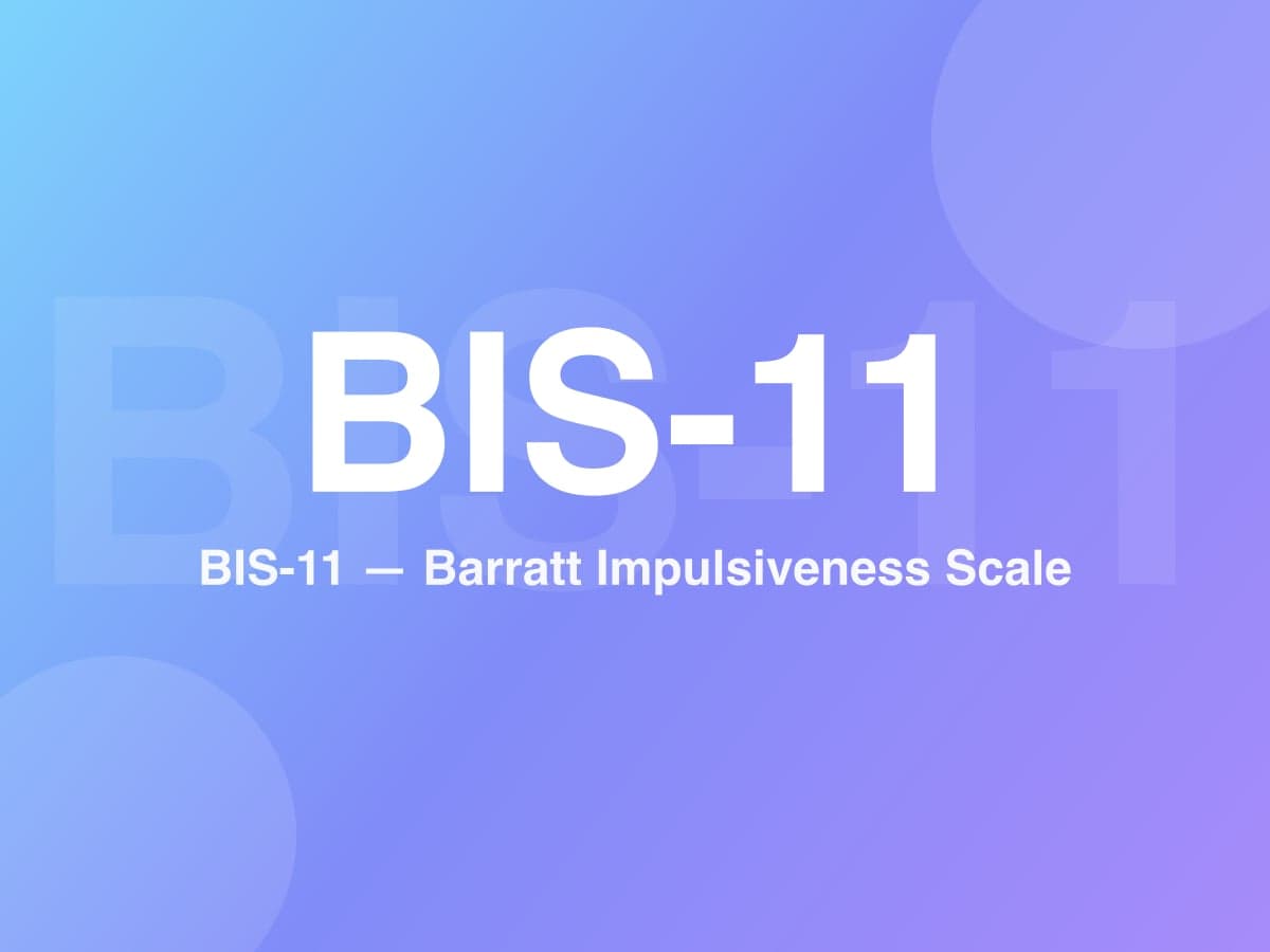 Barratt Impulsiveness Scale (BIS-11)
