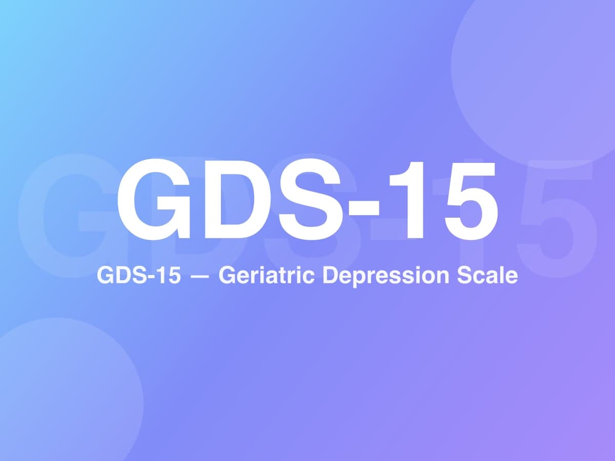 Geriatrische Depressionsskala (GDS-15)