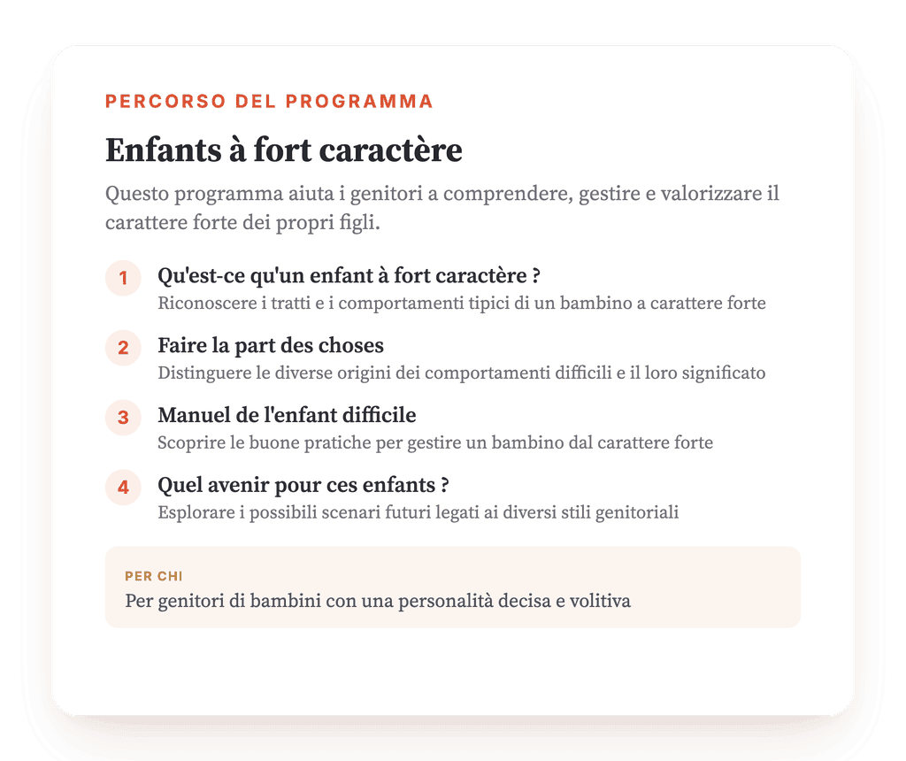 Bambini dal carattere forte: psicoeducazione per genitori