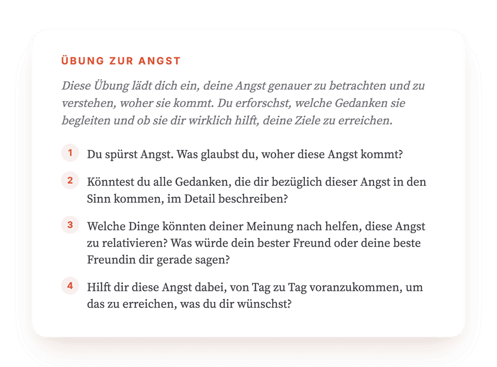 Angstbearbeitung in der Therapie: strukturierte Reflexionsübung