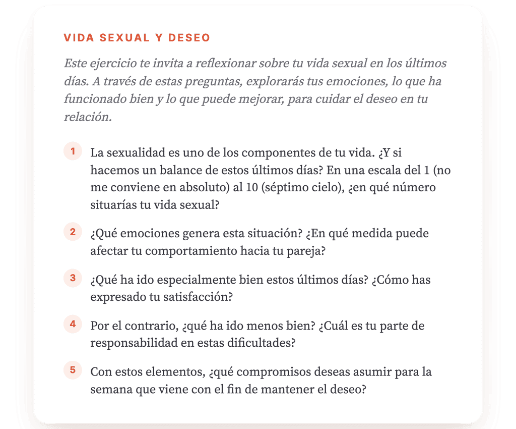 El deseo sexual en sesión: un ejercicio clínico estructurado