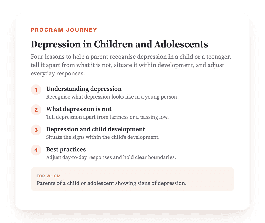 Depression in Children and Adolescents: A Clinical Program