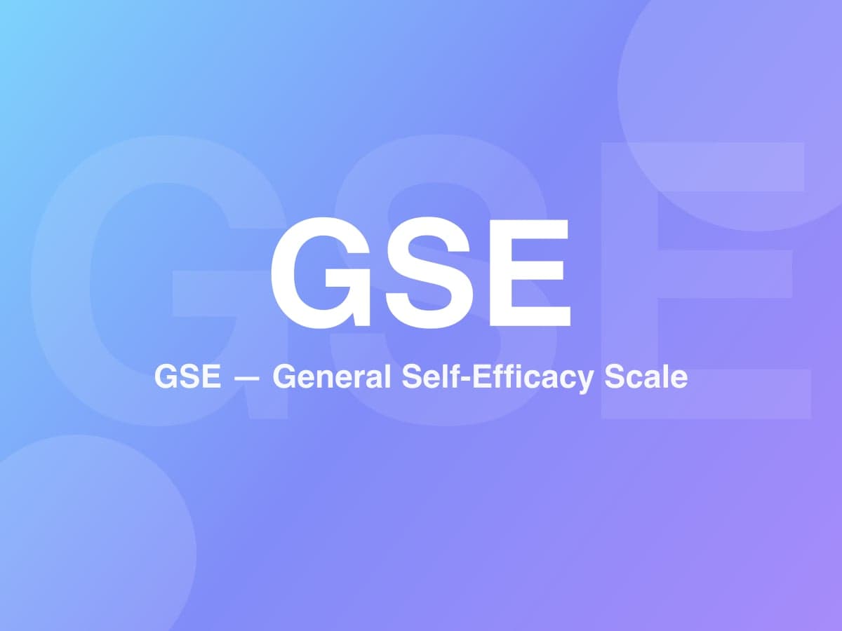 General Self-Efficacy Scale
