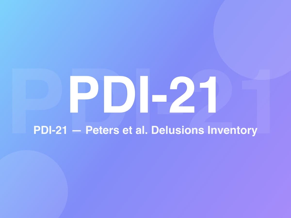 Inventário de Ideação Delirante (PDI-21)