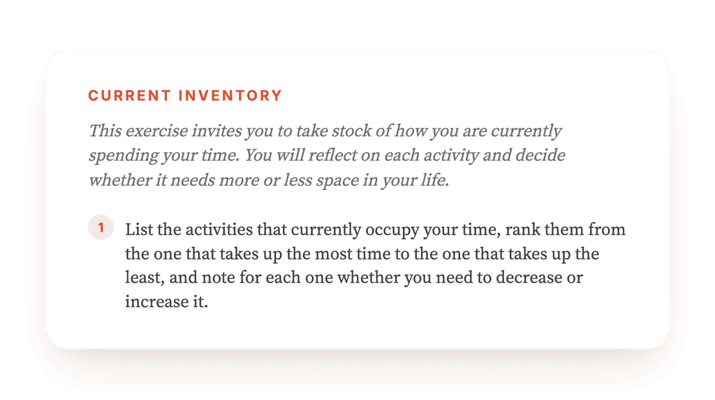Current Activity Inventory: A Behavioral Time Audit Tool