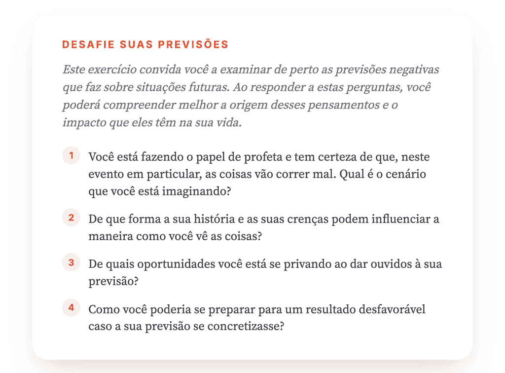 Previsão Catastrófica: Trabalhar a Profecia Negativa em Sessão