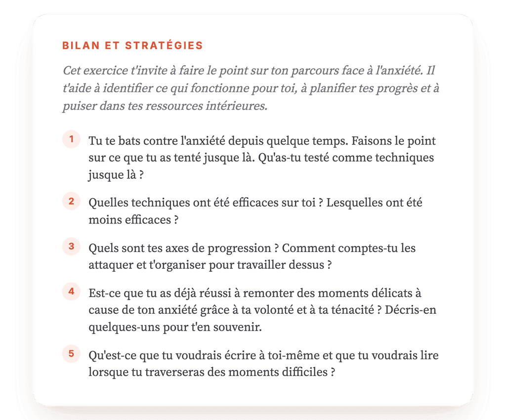 Bilan thérapeutique de l'anxiété : acquis, progrès et résilience