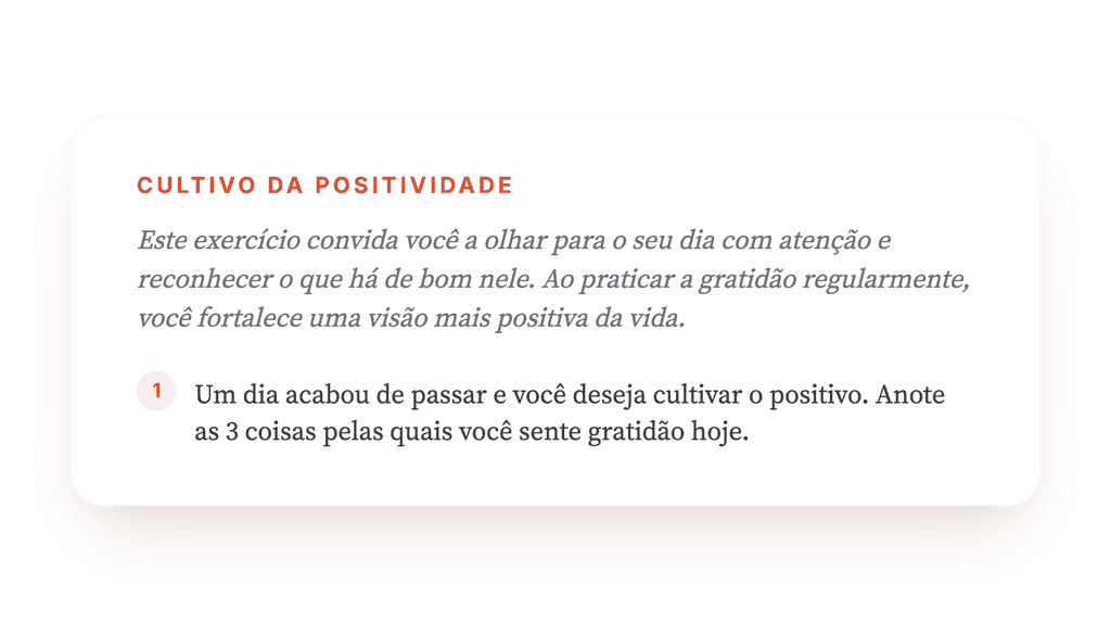 Cultivar a Positividade: Exercício Clínico de Gratidão