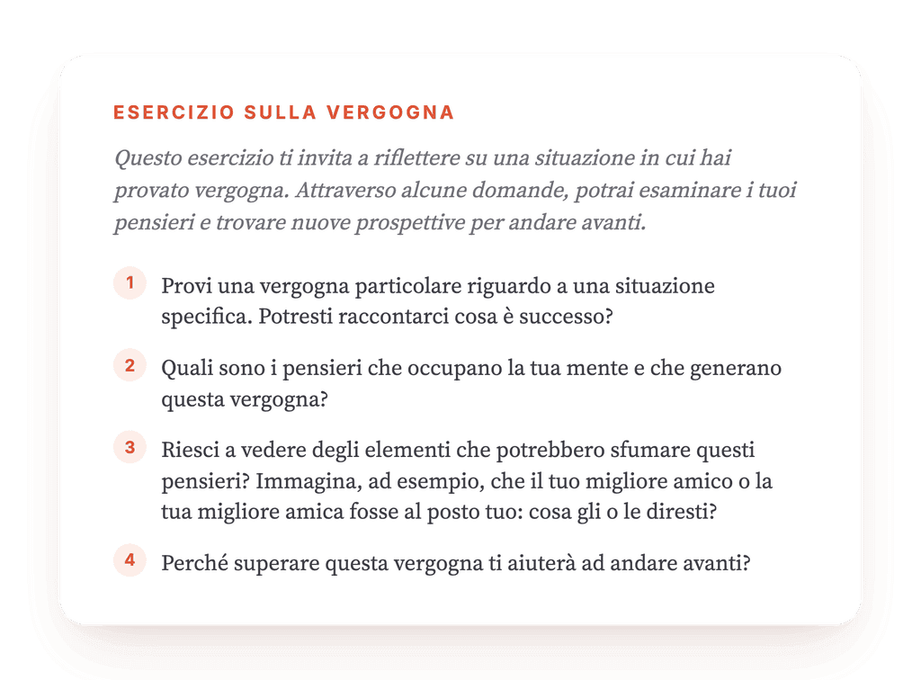 Lavorare sulla vergogna: uno strumento clinico strutturato