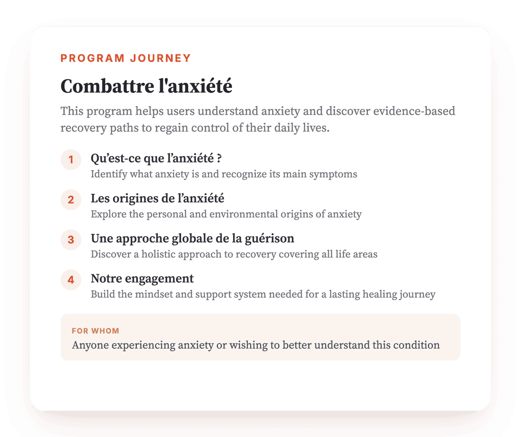 Combating Anxiety: A Structured Psychoeducation Program