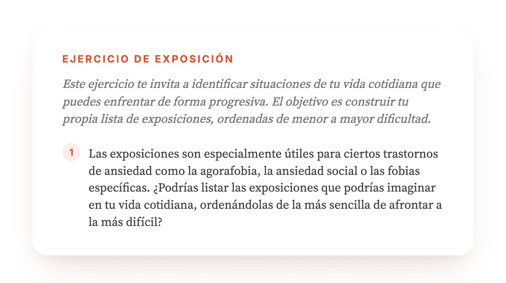 Mi lista de exposiciones: jerarquizar el miedo en sesión