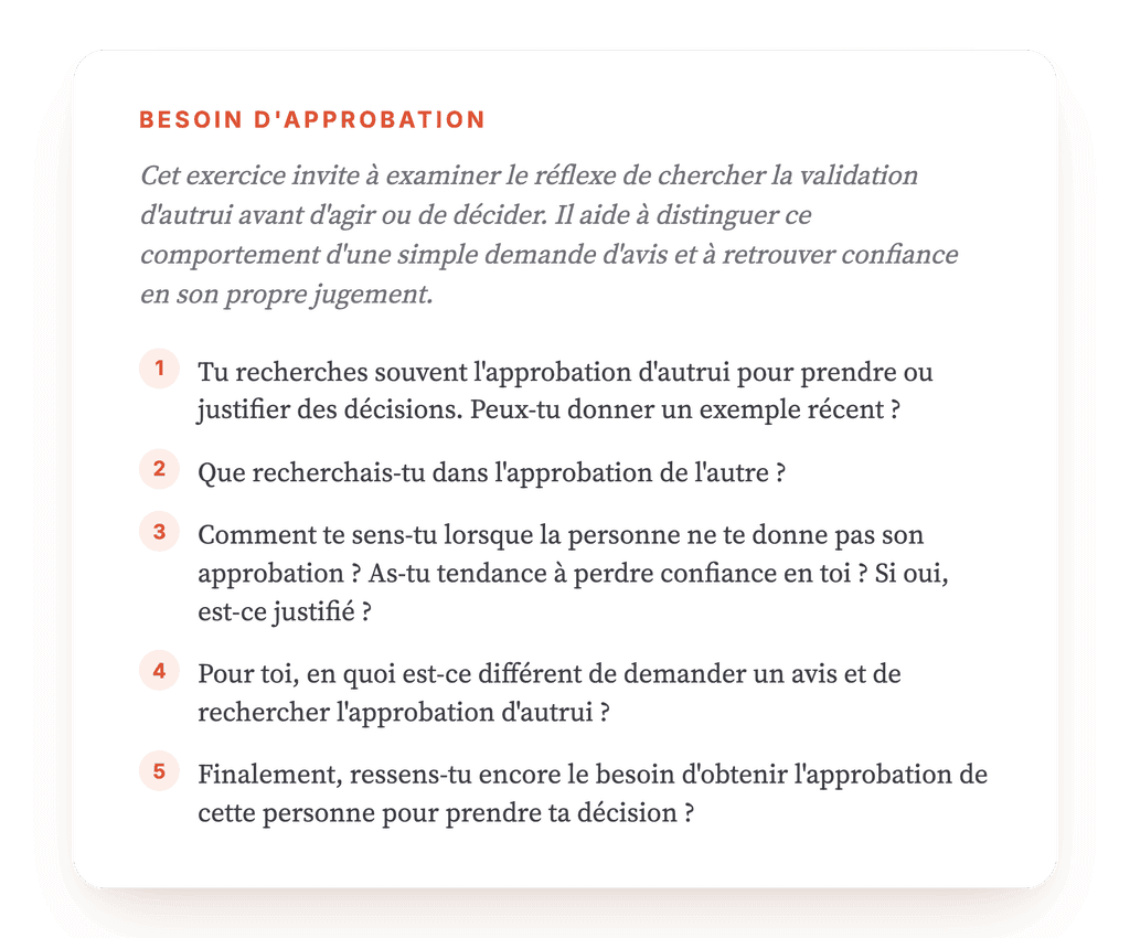 Recherche d'approbation : exercice clinique guidé pour vos patients