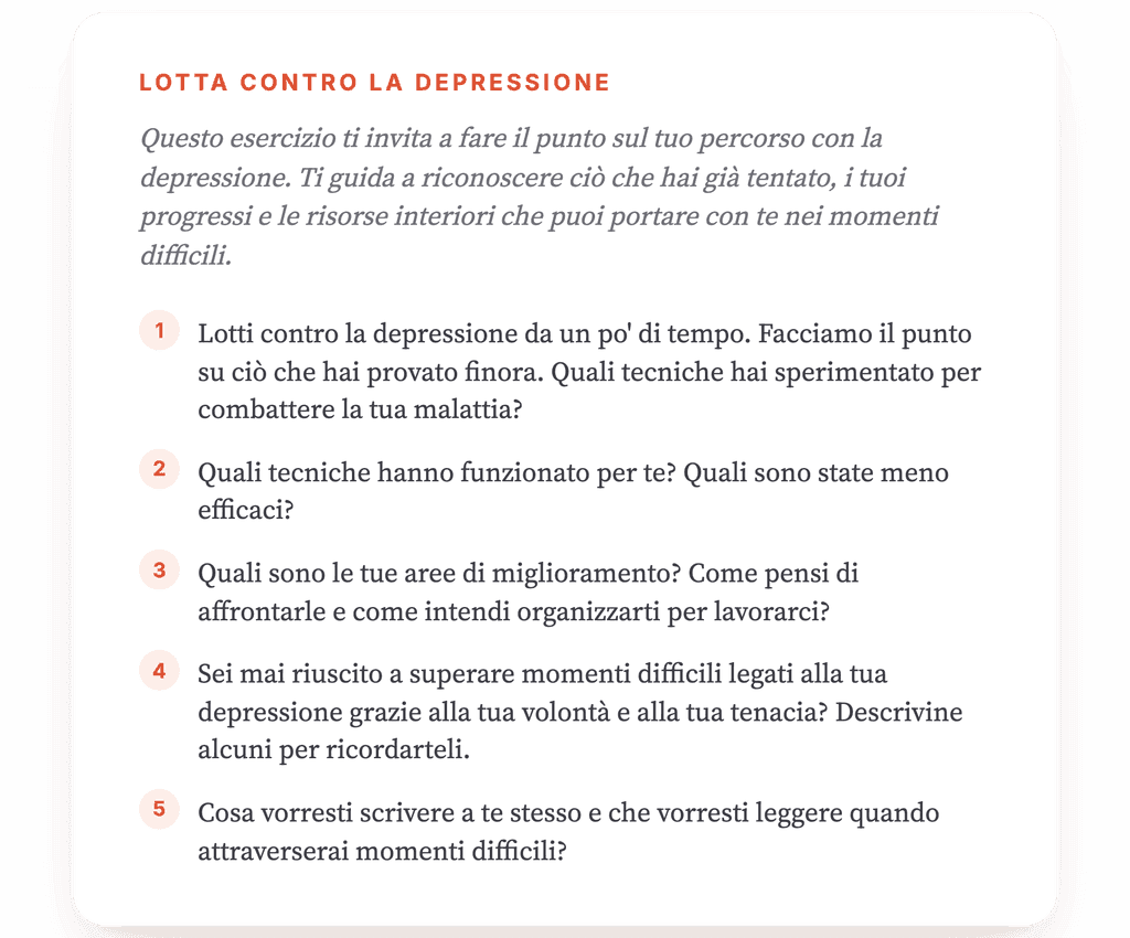 Esercizio clinico: la mia battaglia contro la depressione
