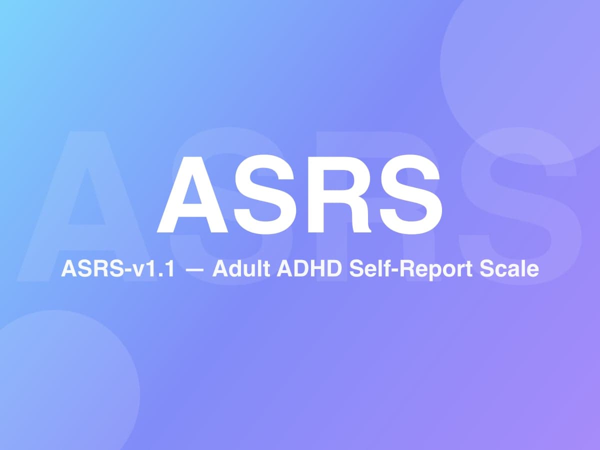 ADHS-Selbstbeurteilungsskala (ASRS-v1.1)