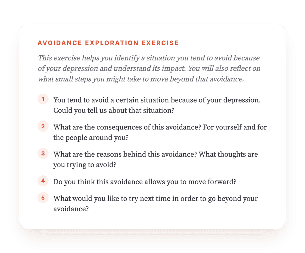 Situational Avoidance in Depression: A Guided Clinical Exercise