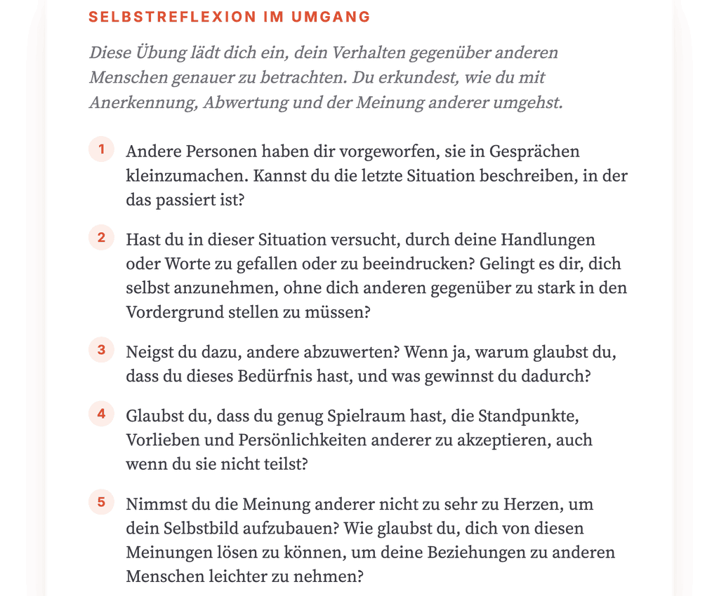 Andere abwerten in der Therapie: klinische Reflexionsübung