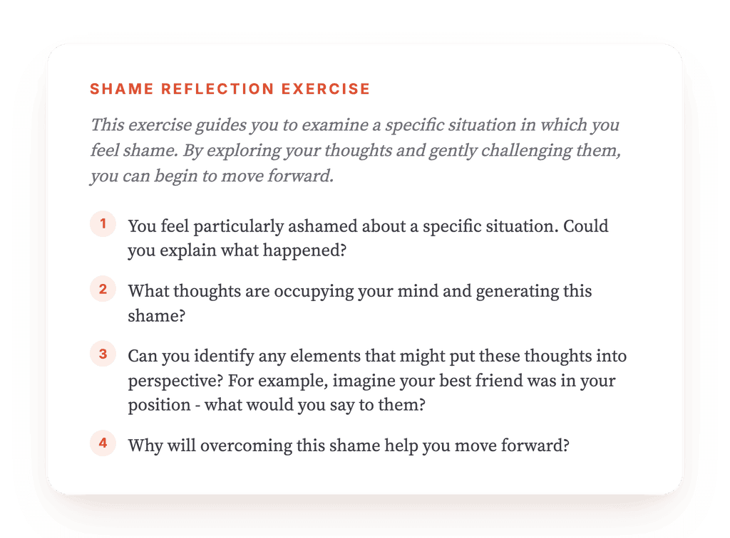 Shame: A Guided Cognitive Reappraisal Exercise