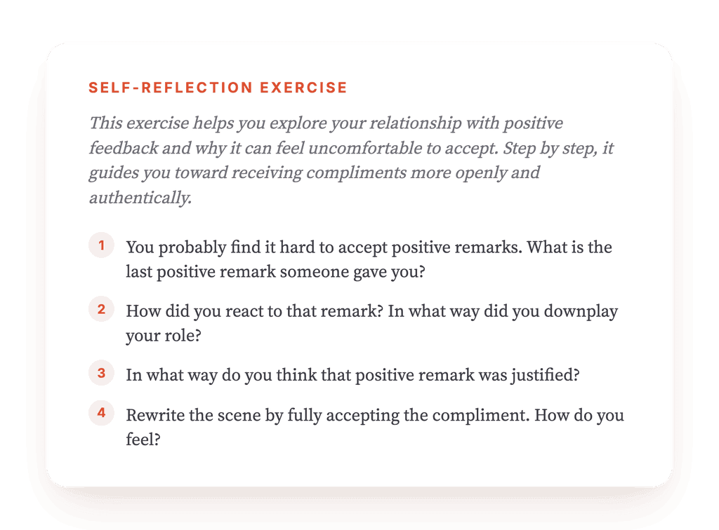 Accepting Compliments: A Guided Self-Worth Exercise