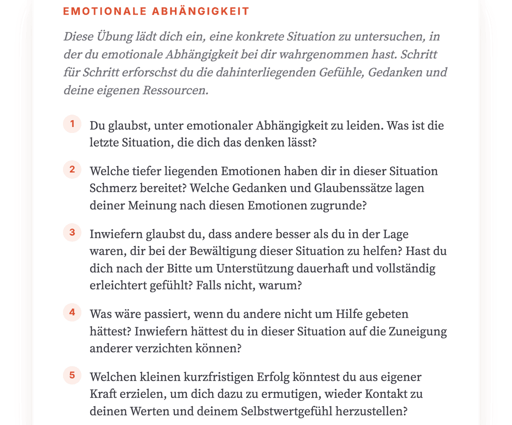 Affektive Abhängigkeit im Gespräch: Klinische Reflexionsübung